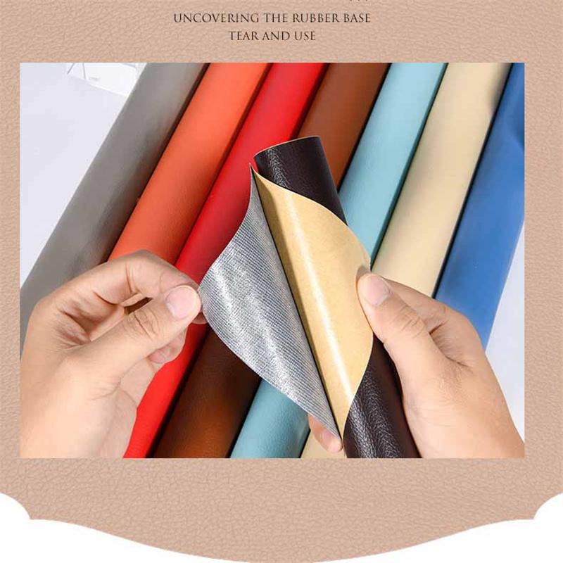 Self-adhesive PU Leather Sofa Furniture DIY Repair Patch Car Interior Motorcycle Sticker Leather Patch Fabric