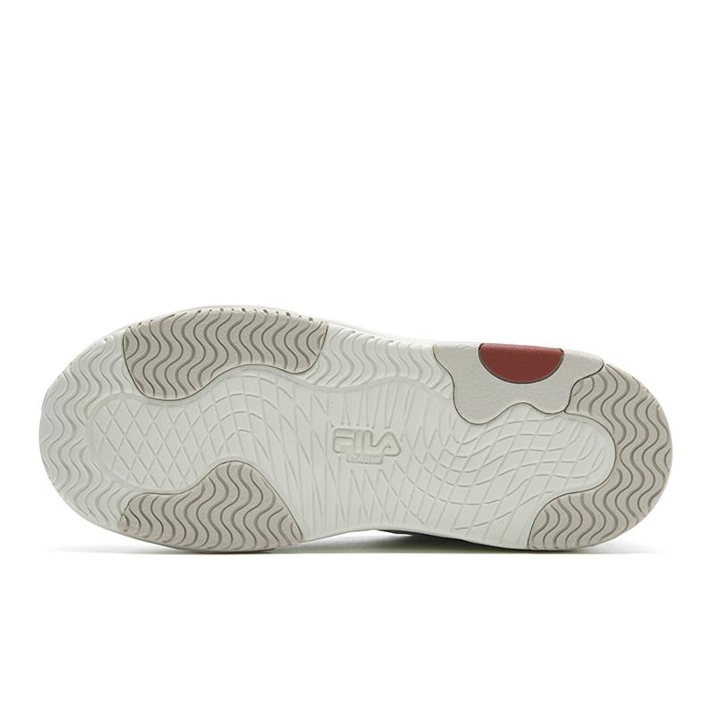 Fila Omelette Fashion Retro Personality Classic Versatile Comfortable Casual Women Sneaker Light-Gray Ice-Cream-Green F12W542203FLI