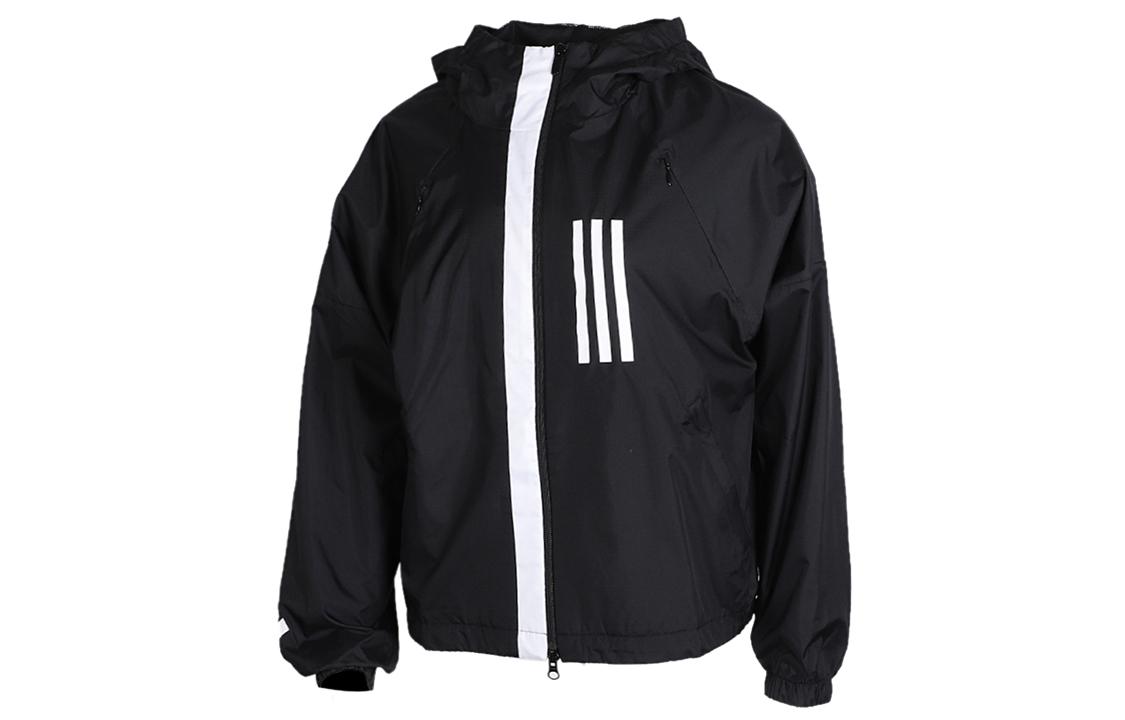 Adidas Jackets Women s Black Hooded Moderate Other FH6664 S