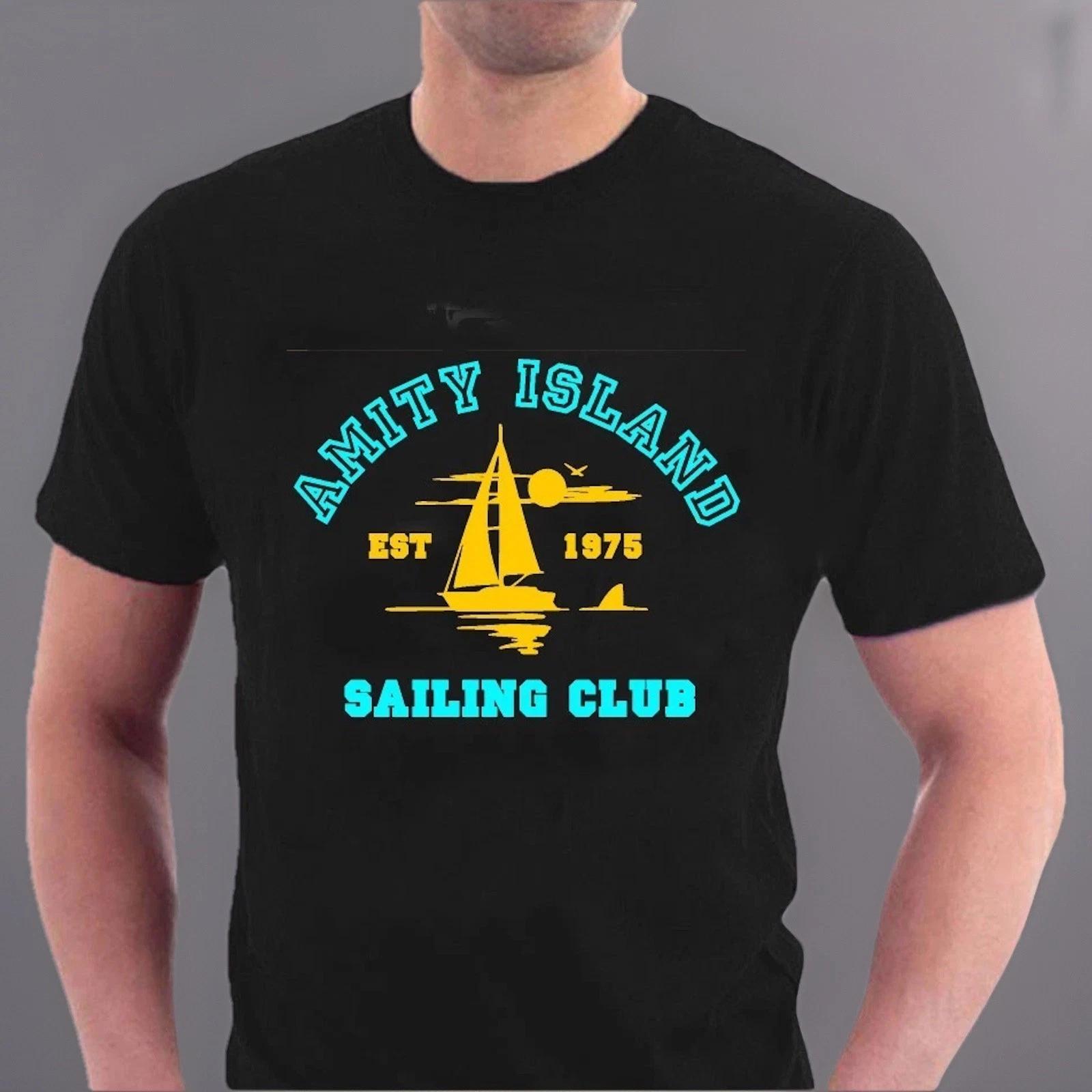 Футболка Amity Sailing Club Jaws Shark Movie Tribute от Sillytees XL