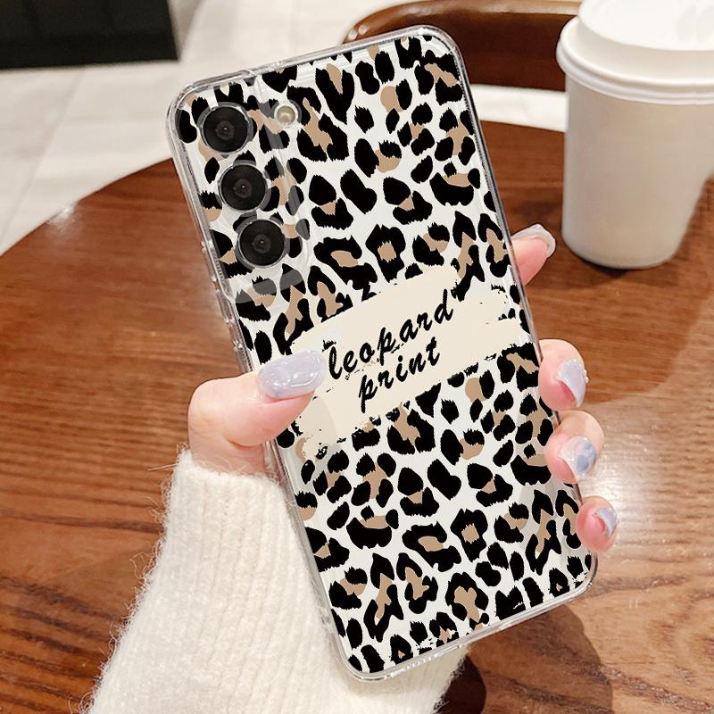 Colorful Leopard Case For Samsung S26 Ultra S25 FE S24 S23 S22 Plus S21 A15 A25 A35 A55 A16 A26 A36 A56 A17 A37 A57 5G Clear TPU Soft Cover