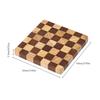 Checkerboard Wooden Slice Cup Mat Coaster Tea Coffee Mug Drinks Holder for DIY Tableware Decor Durable Pad Home Coaster