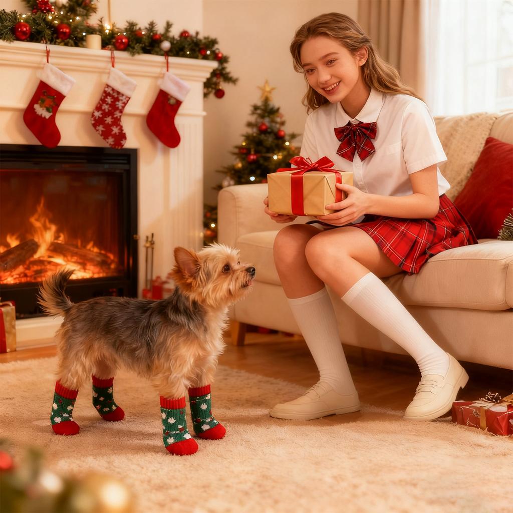 Noel Çorapları, Noel Baba, Kardan Adam, Kapaklar, Ayıcık, Çizik, Kir, Küçük Köpek Evcil Hayvan Noel Evcil Hayvan Çorapları