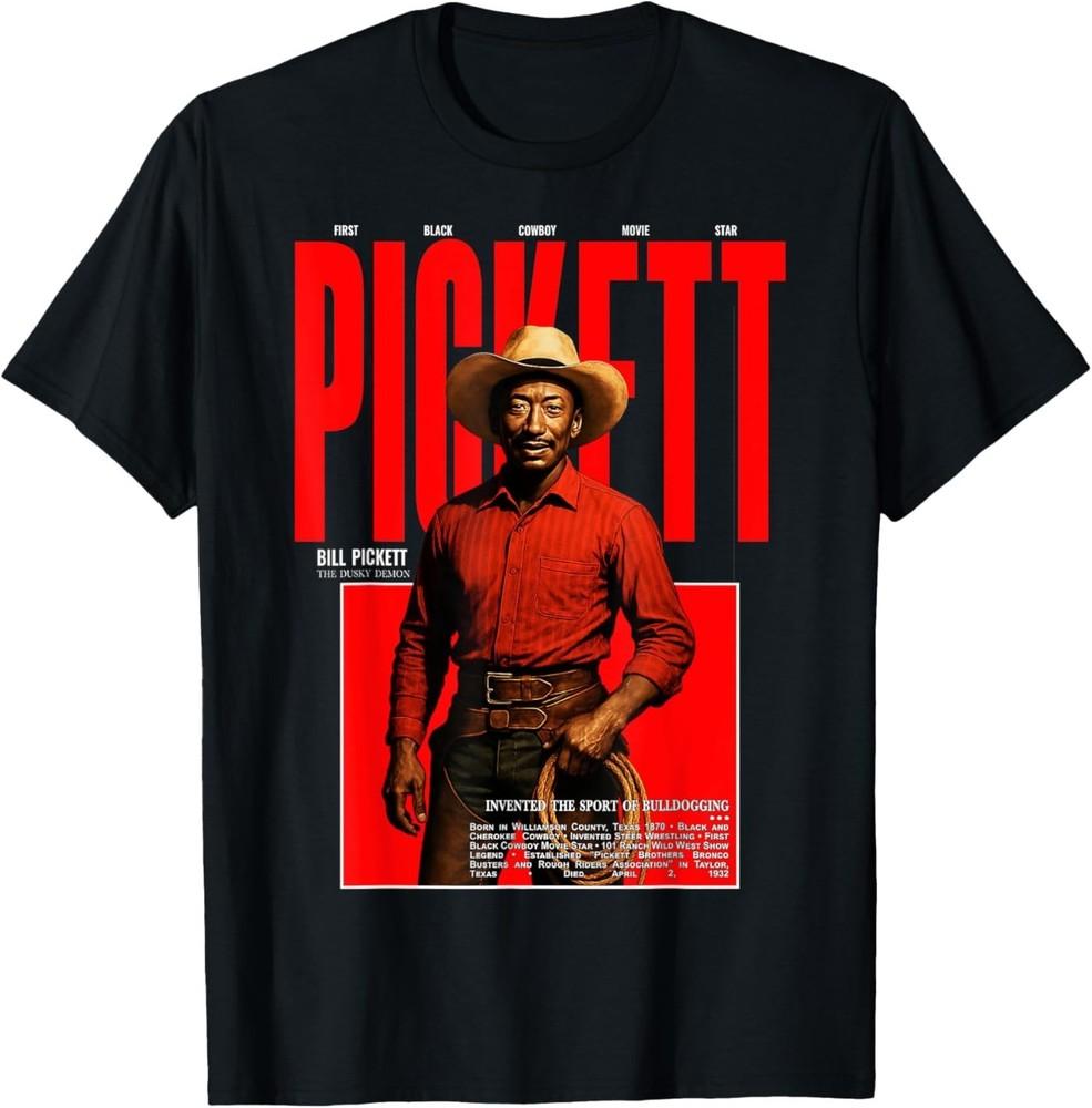 Bill Pickett Black Rodeo Pioneer Western History Icon T-Shirt 2XL