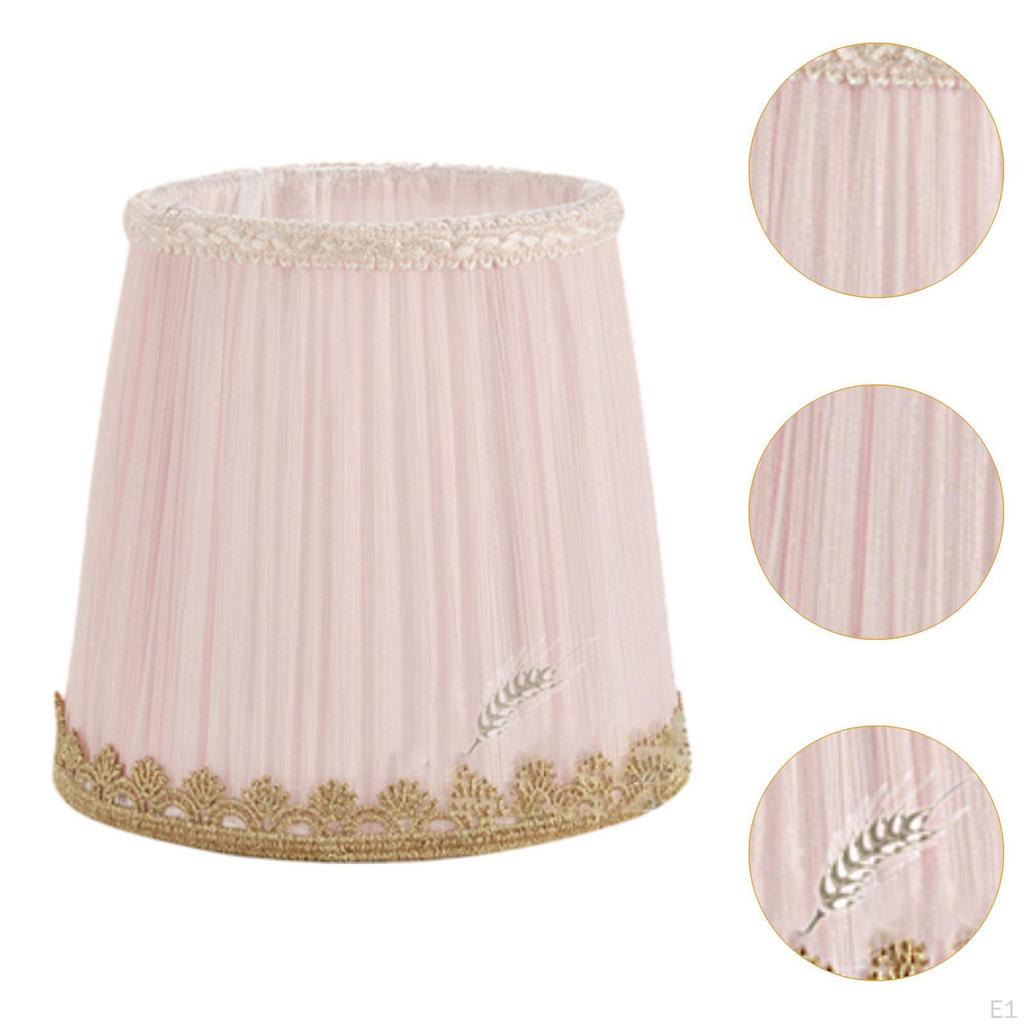Chandelier Fabric Lampshade Wall Lamp Cover E14 Easy Install Pendant Light for Home Bedroom Bar