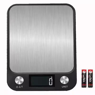 Küchenwaage 15kg/1g Edelstahl Lebensmittel Kaffee Küche Wasserdichte Waage Digitale Lebensmittel Backen Milch Gemüse Gewichtswaagen