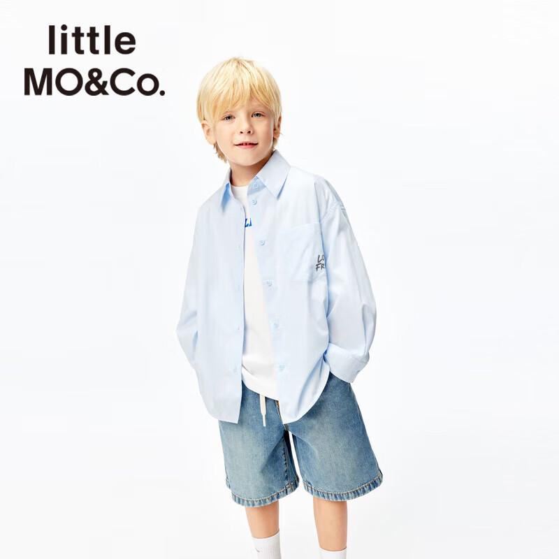 little MO&Co. Unisex Kids' Pure Cotton Long-Sleeve Animal Print Shirt