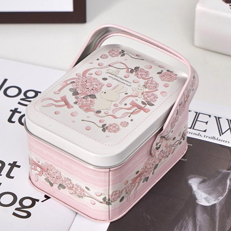 Caja de Lata para Dulces Regalos para Niños Caja de Lata Pequeña Cajas para Galletas Estuche de Regalo Portátil Para Decoración de Fiesta de Cumpleaños Boda