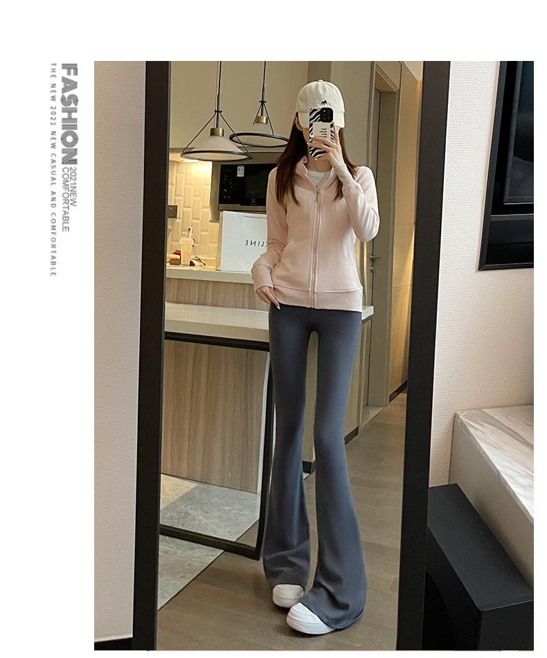 Women's Flared High-Waist Yoga Pants: Hip-Lifting, Lightweight, Perfect for Outdoor Spring & Fall Activities