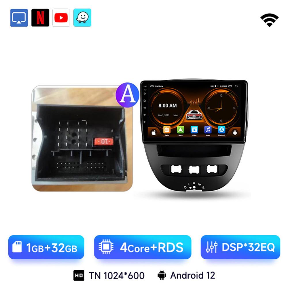 JIUYIN Android Car Radio Multimedia Player Stereo For Peugeot 107 Toyota Aygo Citroen C1 2005-2014 Navi Wireless Carplay Auto
