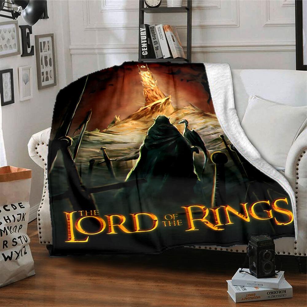1pc The Lord of the Rings Flannel Blanket Soft Warm Throw for Home, Office, Travel, All-Season Cozy Bedding Gift L1378