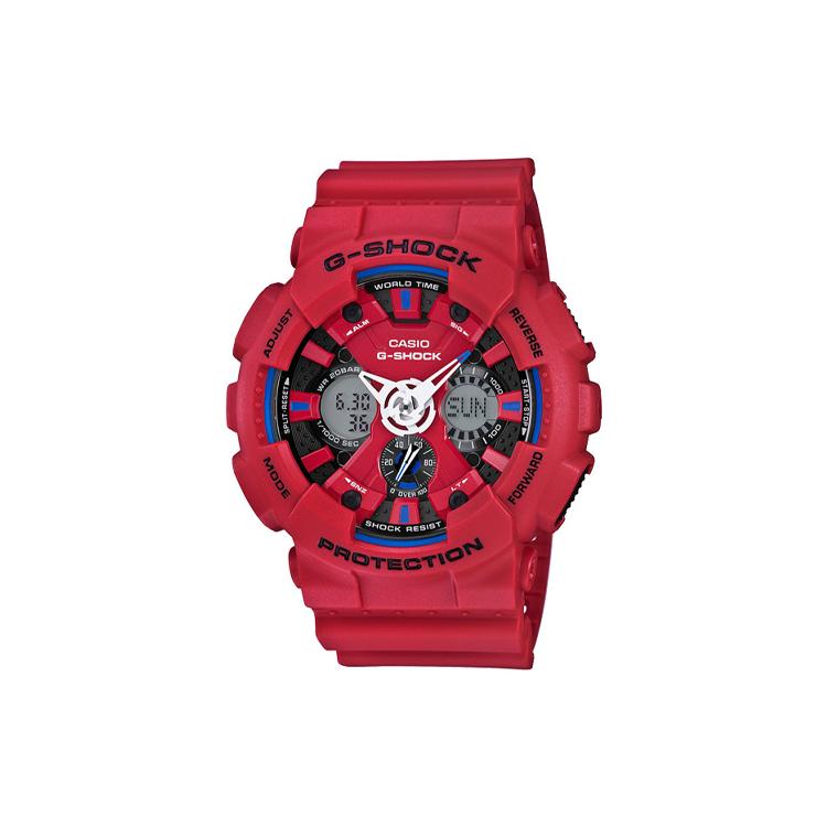 CASIO Men Gray Watch GA-120TR-4A GA-120TR-4A Red Strap