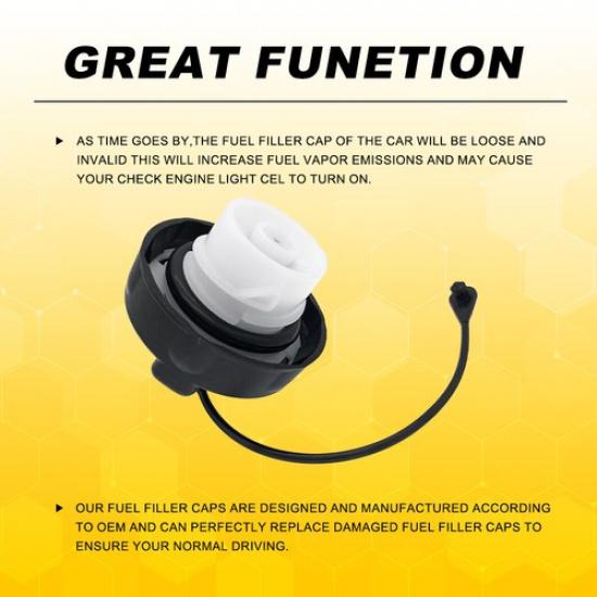 Fuel Filler Gas Cap For DODGE CHRYSLER JEEP 52030433AB 52124512AA 1x