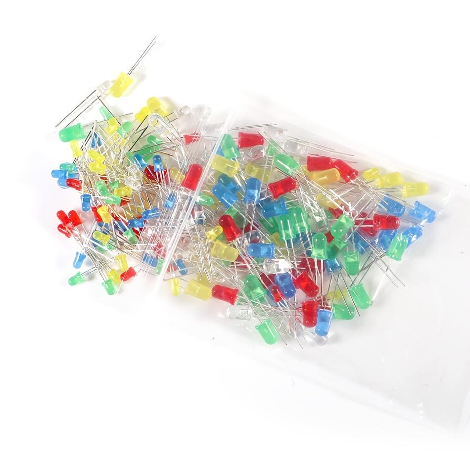 Kit di componenti elettronici Mega da 1900 pezzi - Condensatori, resistori, LED, transistor, diodi, jack CC, PCB - Progetti fai da te