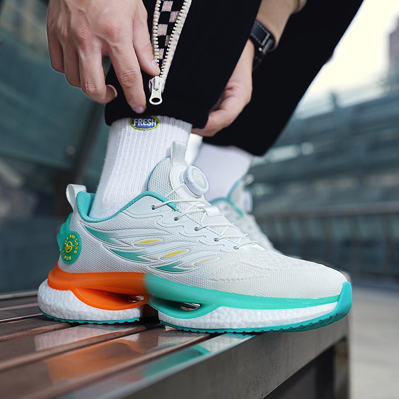 New high quality student mesh sports shoes Fashion breathable running shoes youth leisure popcorn men's shoes