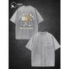 Men'S Washed Vintage Short Sleeve T-Shirt | Treaty Oak Revival Guitar Pattern, High-Quality Fashion Soft Comfortable, for Daily Wear, Festival Gift