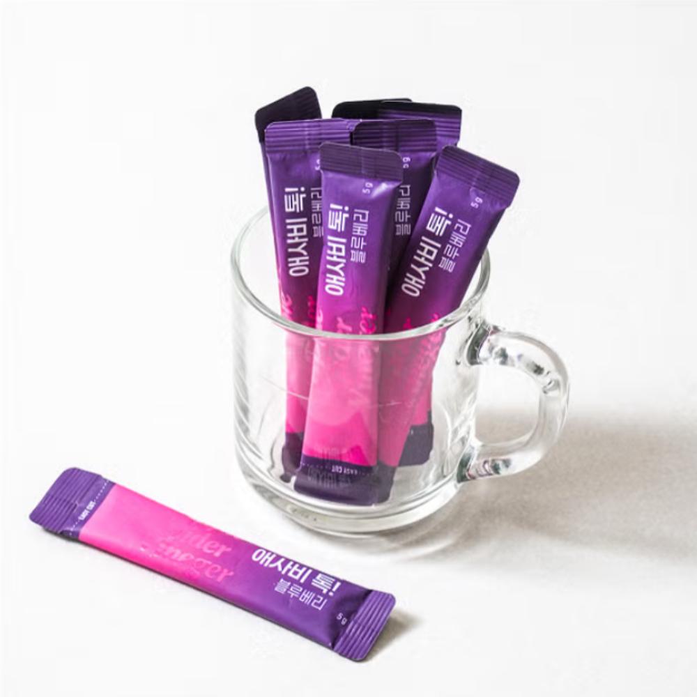 Asabi(ACV, Apple Cider Vinegar) Tok Blueberry + Apple 5 G X 20 Sticks