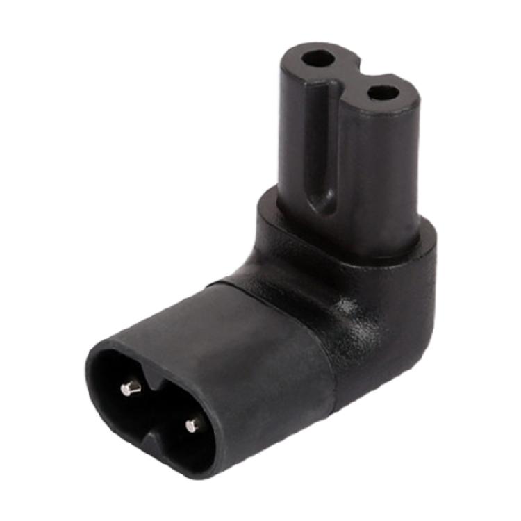 

IEC 320 C7 to C8 90 Degree Up Down Angled Right Angle AC Adapter Extension 1