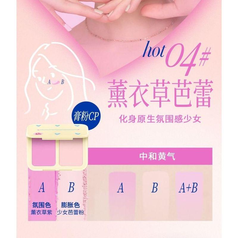 Nukka - Zweifarbige Rouge-Palette - 6 Farben