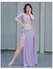 Oriental Mesh Print Belly Dance Performance Dress Set for Women