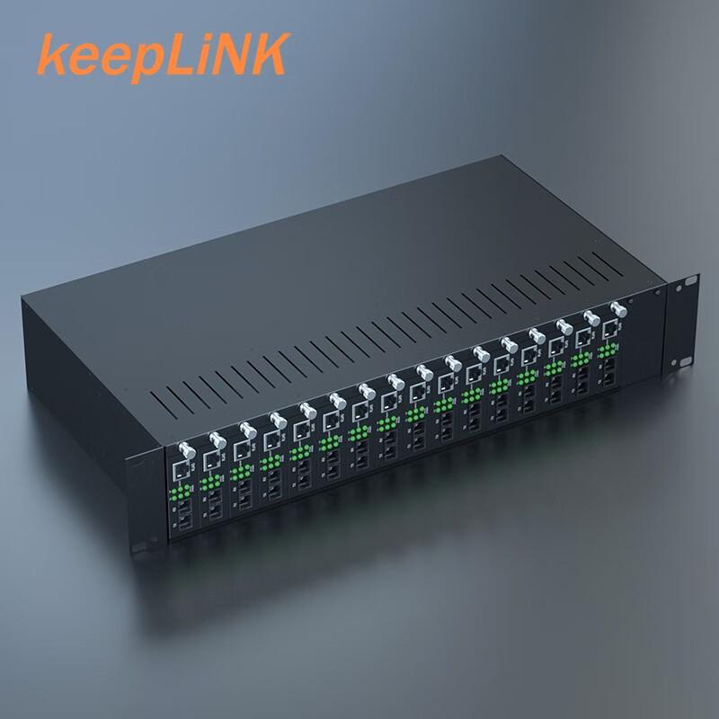 keepLINK KP-9000 16-Slot Fiber Optic Transceiver Chassis