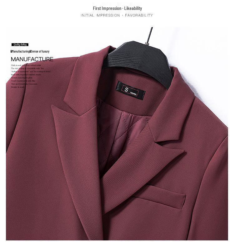 Women's 2025 Formal & Casual Suit Set with Padded Jacket for Spring-Autumn