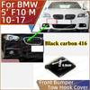 Carbon Black Front Bumper Tow Hook Cover For BMW 5 Series 2010-2017 F10 M-SPORT