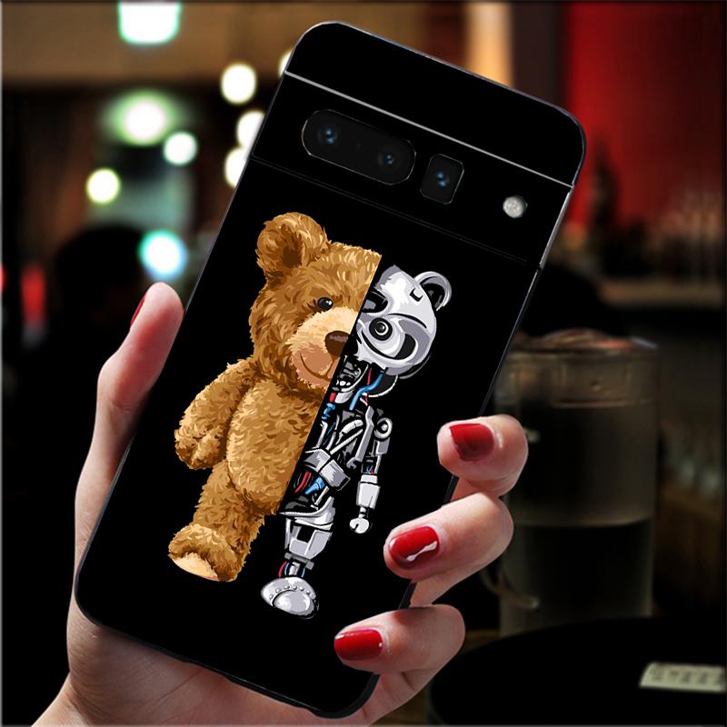 Phone Case For Google Pixel 10 Pro XL 9 Pro XL 9A 8 7 6 Pro Pixel 8A 7A 6A Pixel 8 7 6 5 Bear Beer Google Pixel 7a