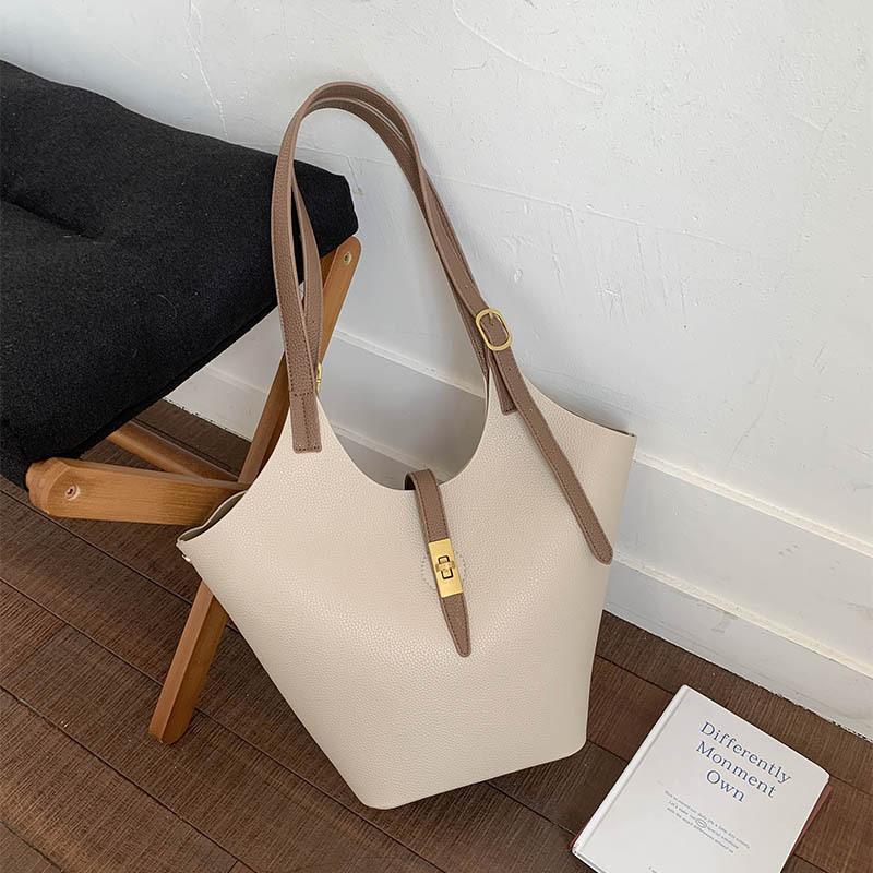 Large Capacity Bag Women's 2025 New Summer Women's Shoulder Underarm Mother Bag Portable Work Commuter Tote Bag