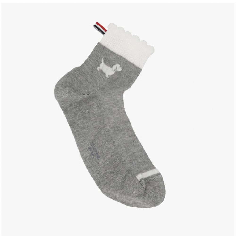Calzino Thom Browne Hector a Righe Intarsia Three Stripe Crew Sock Fas240a Y3011 065