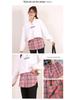 Plaid Layered Sweater Skirt for Women - Autumn/Winter Bottoming with Faux Hem To Cover Hips.