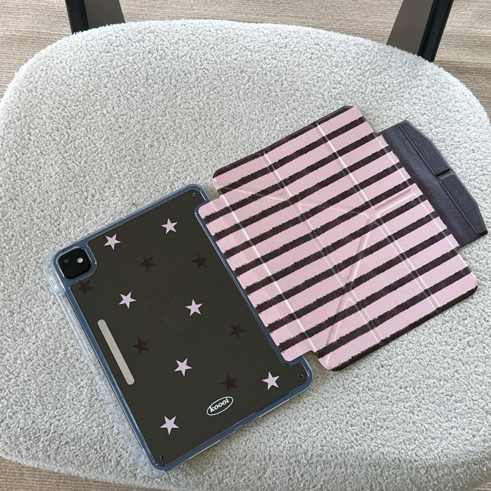 

Для 2025 iPad Air 11 Чохол iPad 10-го 9-го 8-го 7-го покоління 11-го A16 7 8 9-го Мультяшна зірка Чохол Gen iPad Pro11 M2 M3 M4 Тримач для олівця Mini 6 Чохол For Mini 7 2024 8.3 камея рожевий колір