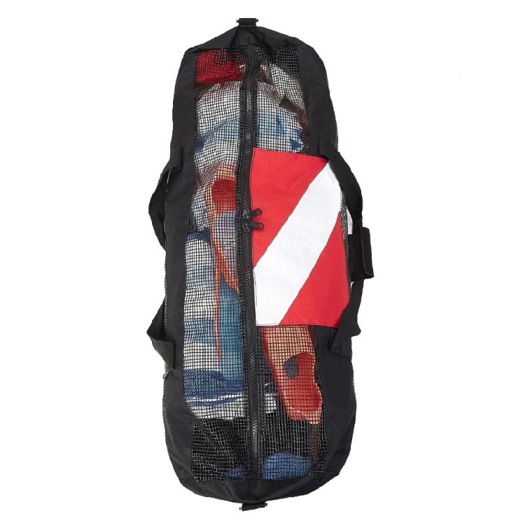 Large Mesh Duffels Bag Scubas Diving Snorkel Tote Water Equipment with Zipper