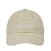 EMIS WHITE STITCH BALL CAP-LIGHT BEIGE