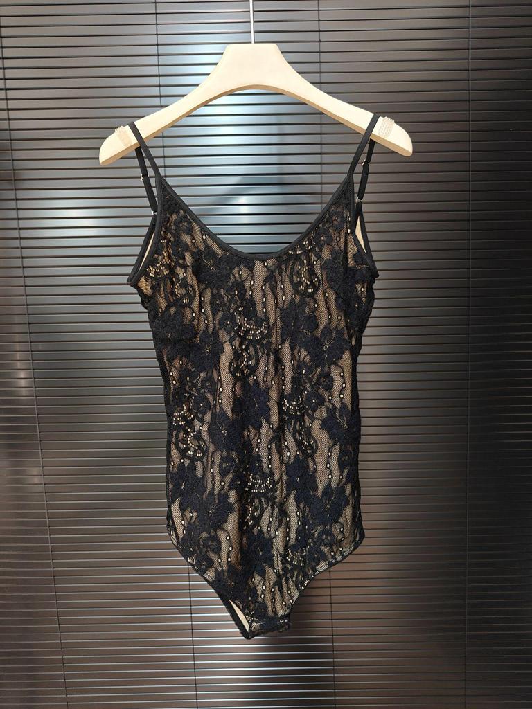 Europäische & Amerikanische Trendige Rückenfreie Spitzen-Camisole - Damen Slim Fit Herbst/Winter Top