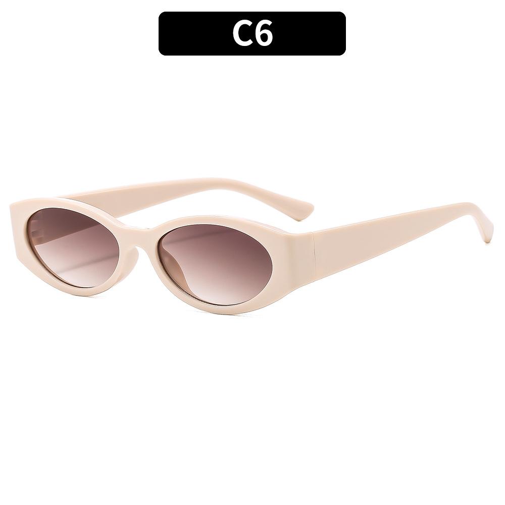 Retro Small Oval Sunglasses for Women Multi Color Options UV400 Resistant Fashion Vintage Sun Glasses for Streetwear Outdoor