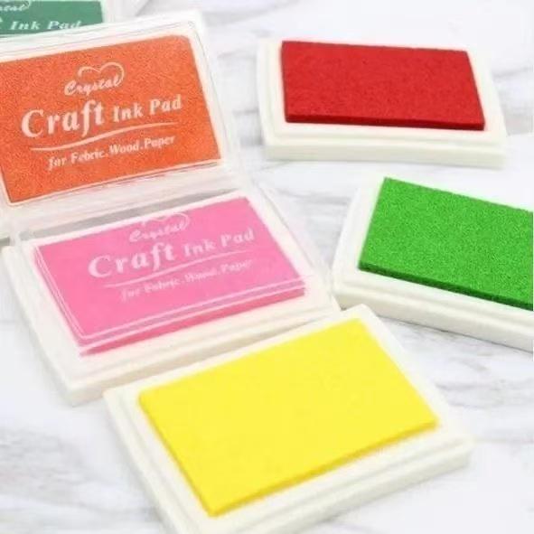 1pcs/pack Large Solid Color Inkpad: Creative Handbook Decoration Diy Basic Finger Stamp Accessories Indonesian Utility