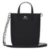 LACOSTE PVC Tote Bag, Shopping Bag, Handbag Medium Women's Black & Ecru NF4791AS-N91