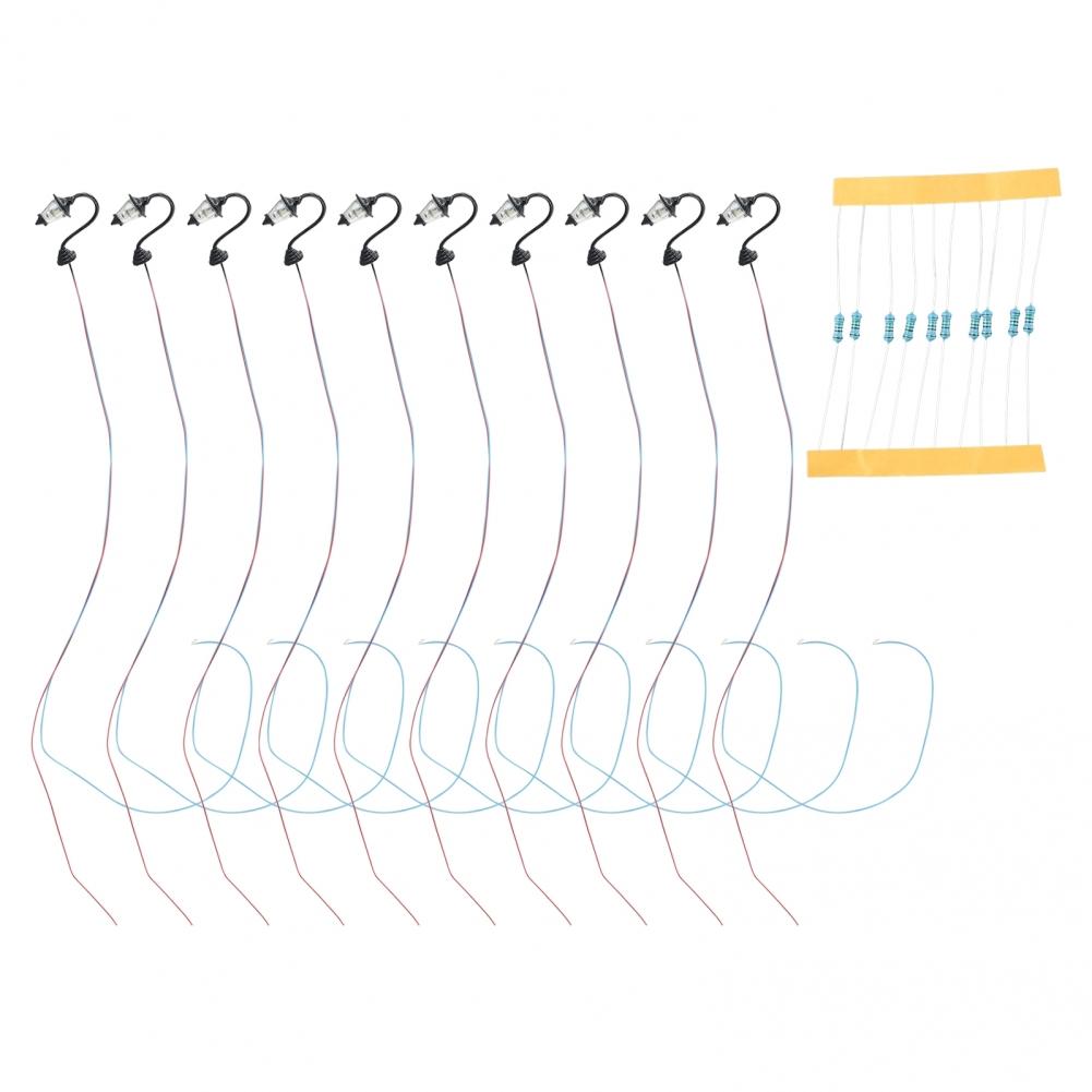 Für Modell-Lichthäuser im HO-Maßstab, Bausatz-Set Wandlampen