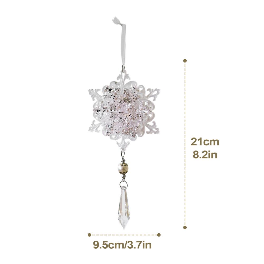 Klare Acryl Weihnachtsbaumschmuck Transparente Tropfen Weihnachtsdekorationen Weihnachten Klare Schneeflocke Herz Zwiebel Schmuck