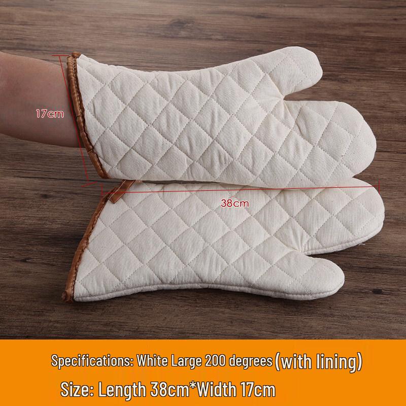 ZISIZ Thickened Heat-Resistant Oven Gloves