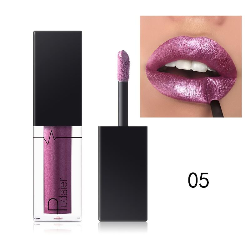 

1 шт. Блеск ягод, мерцающий блеск для губ, увлажняющая помада, стойкий металлический финиш, глазурь для губ, насыщенная цветопередача, помада с гладкой текстурой 05