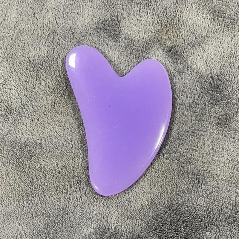 1pc Heart Shape SPA Massage Beeswax Gua Sha Scraping Massage Scraper Face Massager Acupuncture Guasha Board Massager for Face