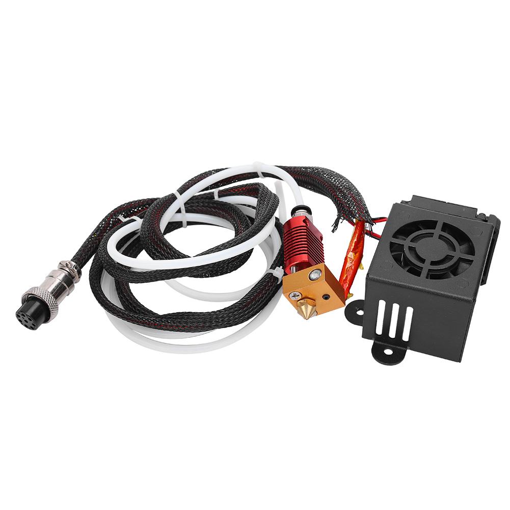 Kit Completo de Boquilla para Hot End de Extrusora Accesorios para Impresora 3D para CR‑10 10S con Juego de Boquillas black