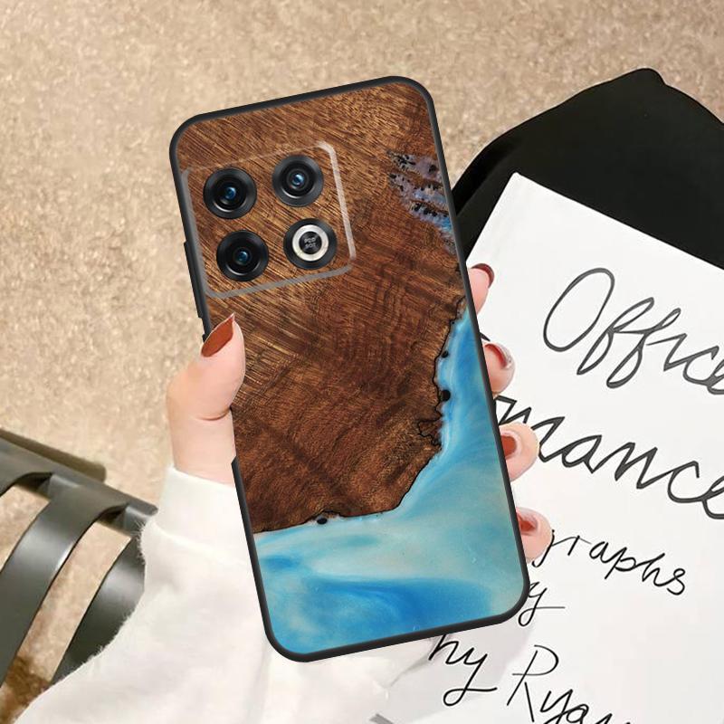 Traveler Protective Wood Resin Case For OnePlus 15 15R 13 13R 13T 12 12R 11 10 Pro 8T 10T Nord 5 CE 2 3 4 Lite N20 N30 Cover