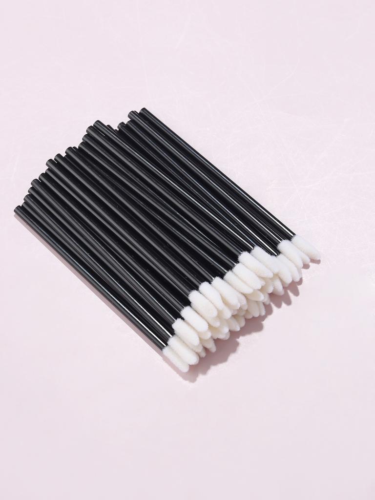 50Pcs Disposable Lip Brush Eyelash Makeups Brushes Lash Extension Mascara Applicator Lipstick Wands Set Make Up Tools