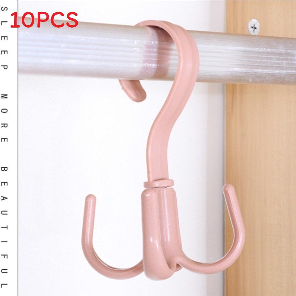 Modern Plastic Multifunction Closet Hook With Rotating Claws For Home Storage