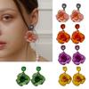 Classy Floral Drop Earrings Jewelry Sophisticated Rose Dangle Earrings Portable Drop Ear Studs for Various Occasions