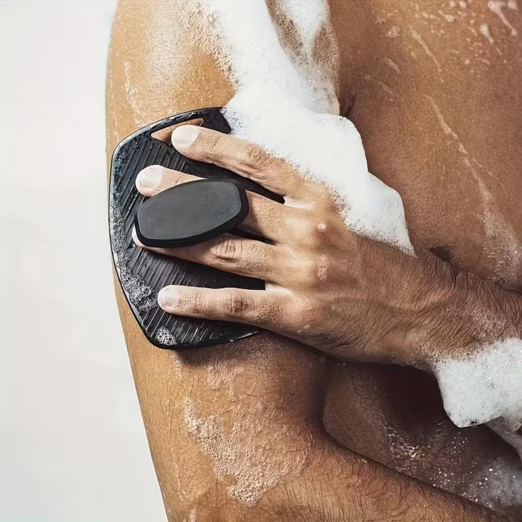 4PCS Set Silicone Body Scrubber Soft Exfoliating Brush for Face Gentle Shower Massage and Skin Cleansing Bathroom Accessories