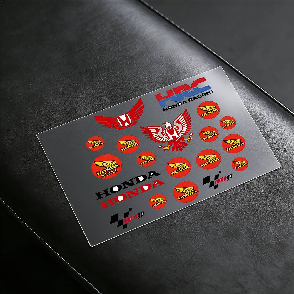 For Honda Waterproof Reflective Motorbike Stickers Easy Peel Removable Decals For Motorcycle Car